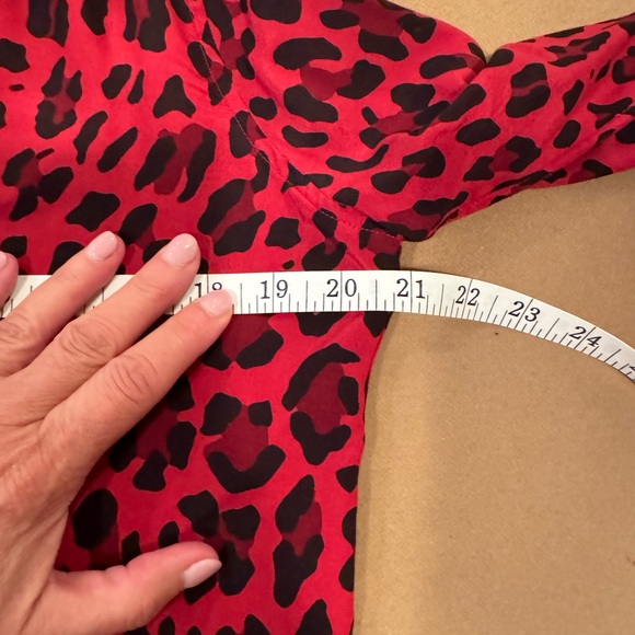 Rails Lillian Red Leopard Blouse - size XSmall - Picture 11 of 12